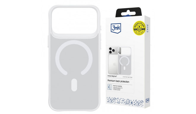 3mk Smoke MagCase for iPhone 17 Pro - White-Translucent