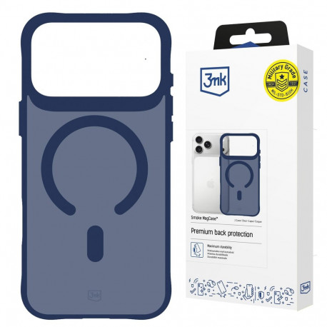 3mk Smoke MagCase for iPhone 17 Pro Max - Blue-Translucent