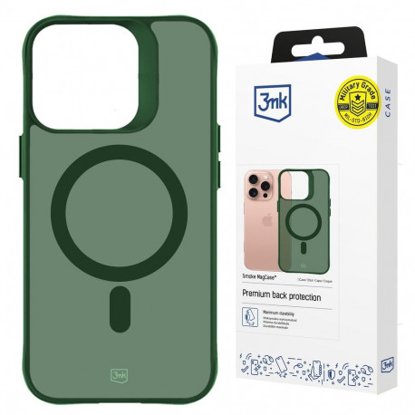 3mk Smoke MagCase for iPhone 16 Pro Max - Green-Translucent