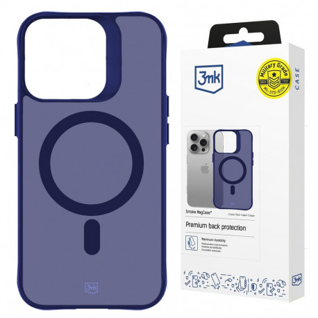 3mk Smoke MagCase for iPhone 16 Pro - Blue-Translucent