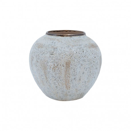 Vase TITAN STONE D20xH20cm, beige