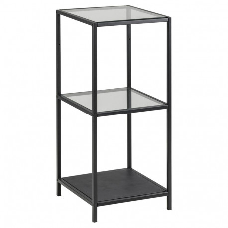 Riiul SEAFORD 35x37x82,5 cm, must/selge