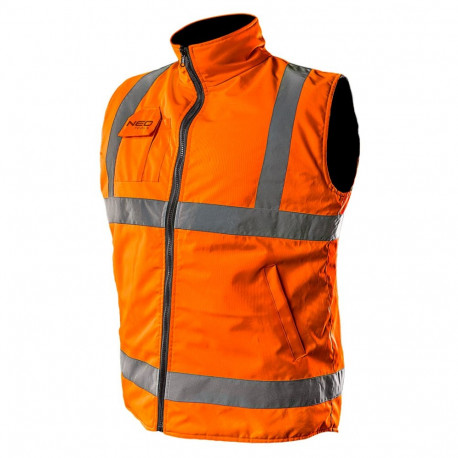 Bezrękawnik roboczy, dwustronny, jedna strona odblaskowa, pomarańczowa, rozmiar XXXL/60