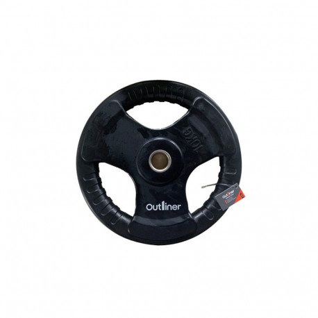 RUBBER PLATE WITH HANDLE CUT 10KG