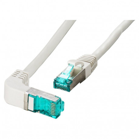 "EFB RJ45 Patchkabel Cat.6A S/FTP LSZH 1x90 grau 0,5m"