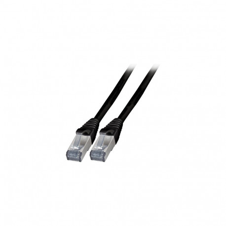 "EFB RJ45 Patchkabel Cat.6A S/FTP TPE, 6KV schwarz 5m"