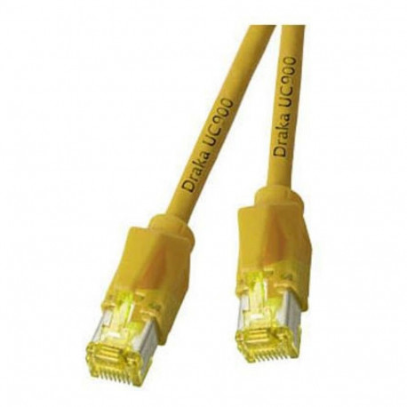 "EFB RJ45 Patchkabel Cat.6A S/FTP LSZH Draka UC900 TM31 gelb 0,25m"