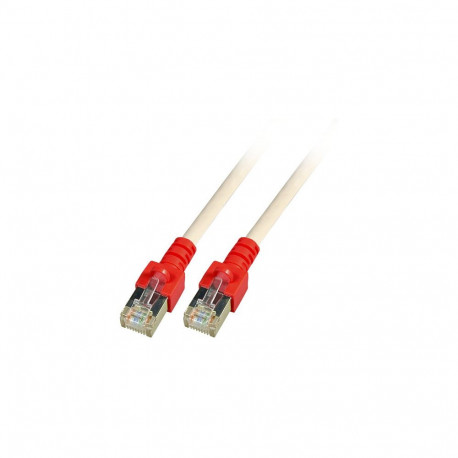 "EFB RJ45 Patchkabel Cat.5e SF/UTP PVC Tlle rot CCA crossed grau 1m"