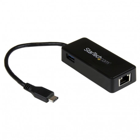 StarTech gigabitvõrguadapter USB-C USB-lisapordiga USB 3.1 Gen 1 (5Gbit/s)