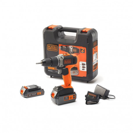 BLACK & DECKER | Cordless Drill/Driver with  2.0 Ah/4.0 Ah Battery | BCD003MEM2K-QW | 18 V | 2.0/4.0