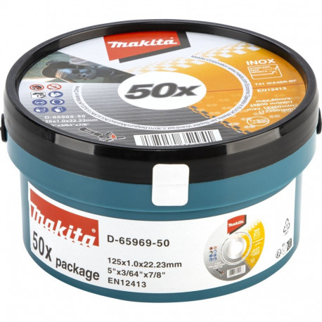 Makita lõikeketas D-65969-50 125x1,0mm INOX