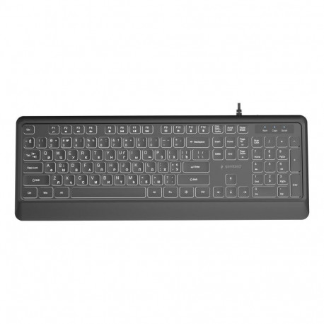 Gembird KEYBOARD MULTIMEDIA USB CYRILL/BLACK KB-UML-04-CYRL