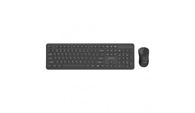 Gembird KEYBOARD +MOUSE WRL ENG/BK KBS-WPS-01
