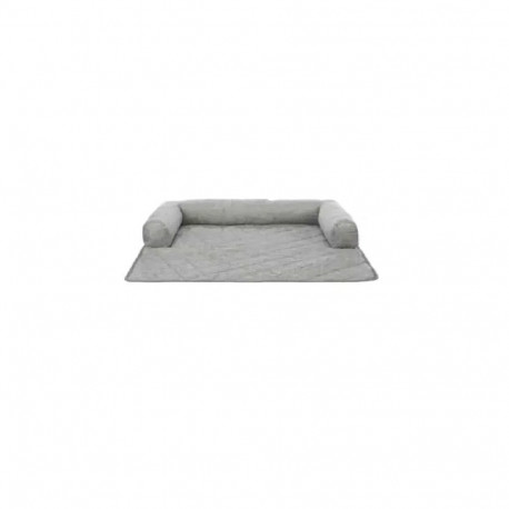 Animal protection mat : Trixie Nero furniture protector bed, square, 52 × 75 cm, light grey