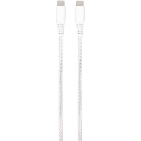 Vivanco kaabel USB-C - USB-C LongLife Charging 1,5m, valge (62398) (avatud pakend)
