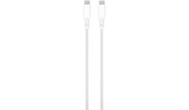 Vivanco kaabel USB-C - USB-C LongLife Charging 1,5m, valge (62398) (avatud pakend)
