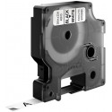 Dymo label printer tape D1 9mmx7m, black/white (opened package)