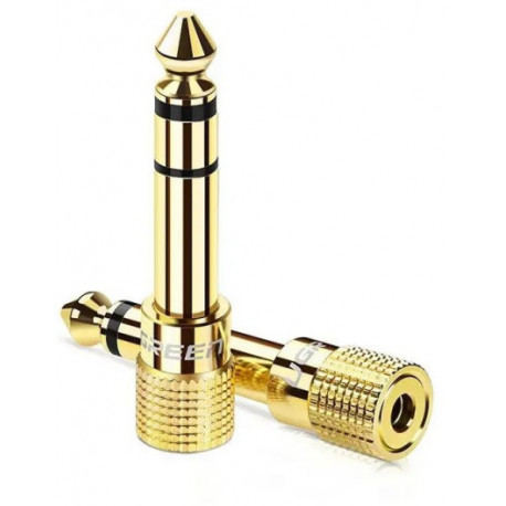 Ugreen adapter 6,5mm - 3,5mm, kuldne