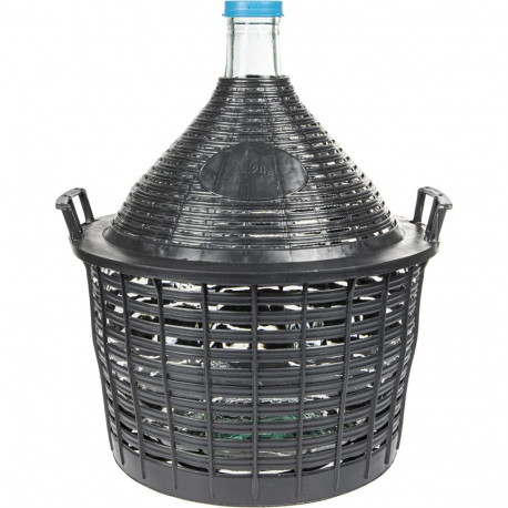 20 L wine demijohn in a plastic basket BROWIN 644020, 20 L, narrow opening, plastic basket