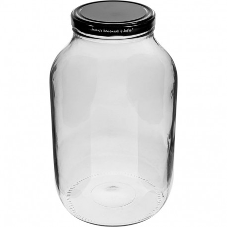 Browin 133409 4L klaaspurk koos musta keeratava kaanega, Ø100mm, 6 kinnitit, klaas