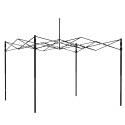 Namiot Ogrodowy Ekspresowy Pawilon Handlowy Cateringowy Czarny 3x3M