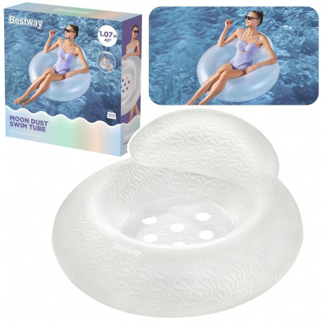 Bestway ujumisrõngas 43923 Moon Dust Swim Tube täispuhutav seljatoega