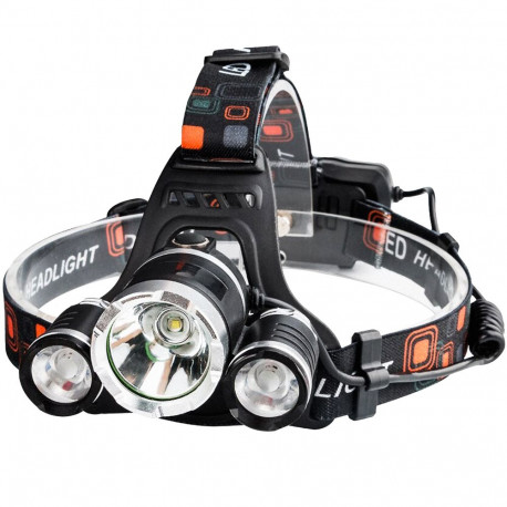 Latarka czołowa 3 x led t6 cree czołówka aku