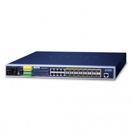 "PLANET 16x GE Base-X SFP + 8x GE managebarer Ethernet Switch"