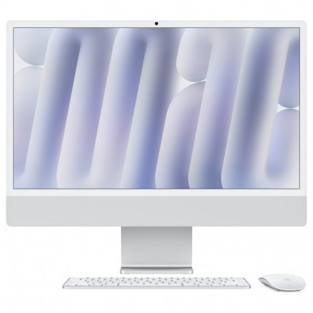 "iMac Z1E2 59.62cm Standardglas M4 8C CPU/8C GPU/16C N.E. SSD Gbit Eth MM NumKey TID DE Silber"