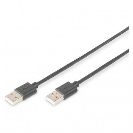 "DIGITUS USB 2.0 Anschlusskabel Typ A -A St/St 5.0m, sw"