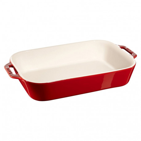 Staub ahjuvorm keraamiline 34x24cm, kirsipunane