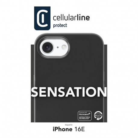 "Cellularline Sensation Case fr Apple iPhone 16e Black"