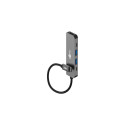 Goobay 78967 interface hub USB Type-C 5000 Mbit/s Grey