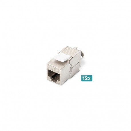 Digitus CAT 6A Keystone module, shielded, tool-free mounting connection - 12 pcs.