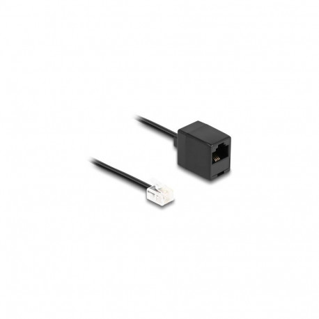 DeLOCK Telephone Cable RJ11 plug to RJ45 jack black 3 m