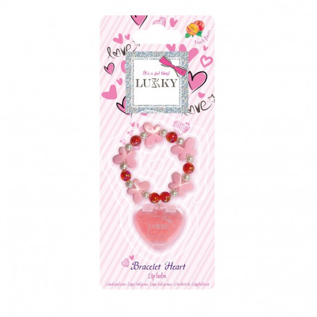 LUKKY Huulepalsam aksessuaariga "Bracelet Heart"