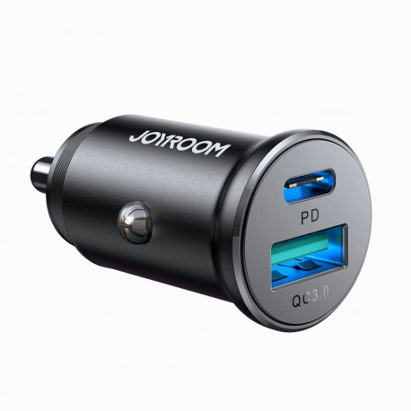 Joyroom USB-A/USB-C laadija autosse 30W