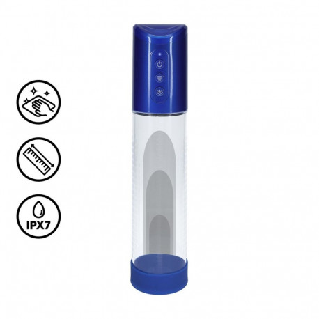 HyperPump peenisepump laetav, metallisinine