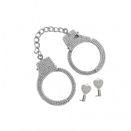 Taboom randmekäepaelad Bondage Essentials Diamond, hõbedased