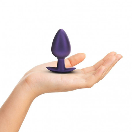 anaalplug sile silikoonist suur 3.5/8,9cm, metalliklilla