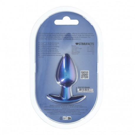 sile silikoonist anaaltapp keskmine 3.1/7,9cm, metalliksinine