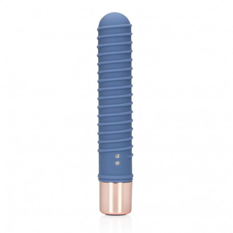 Ribbed Mini Vibrator - Blue Horizon