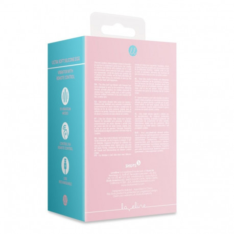 Ultra Soft Silicone Egg Vibrator with Remote Control - Pink Arabesque