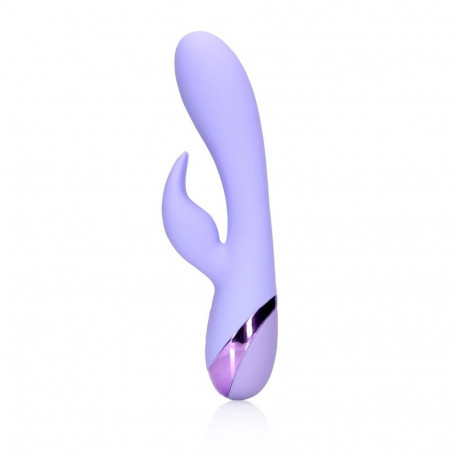 Smooth Silicone Rabbit Vibrator - Digital Lavender