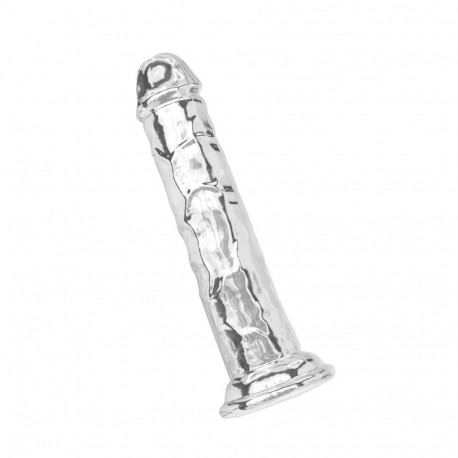 dildo TPE 19cm, läbipaistev