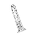 dildo TPE 19cm, läbipaistev