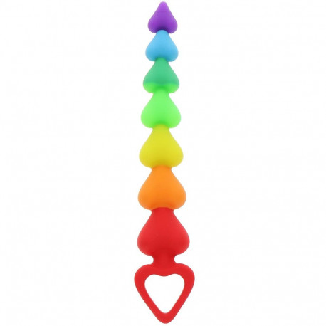 ToyJoy anaalhelmed südamekujulised, vikerkaarevärvilised