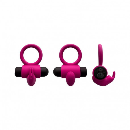E9 PINK RECHARGEABLE VIBRATING RING