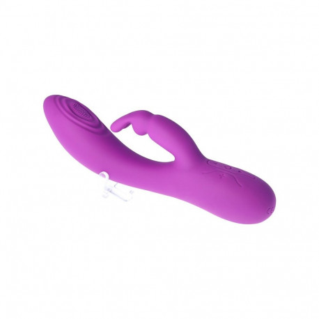 V9 RECHARGEABLE TAPPING VIBRATOR PURPLE