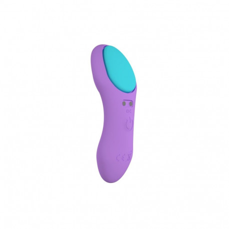 Aluspükste vibraator USB-puldiga, lilla